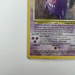 Pokemon Gengar 5/62 Fossil Holo Rare 1999 80 HP English Unlimited - Image 5