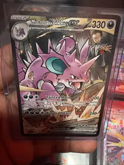 Pokemon TCG Team Rockets Nidoking EX 233/182 Destined Rivals - Image 2