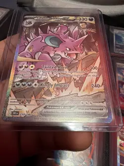 Pokemon TCG Team Rockets Nidoking EX 233/182 Destined Rivals - Image 3