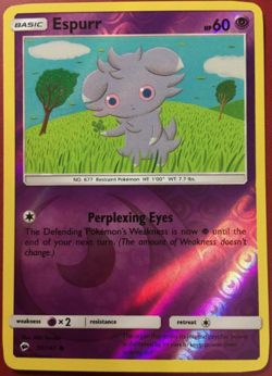 Pokemon - ESPURR 59/147 - Burning Shadows - Reverse Holo - NM/M - Image 1