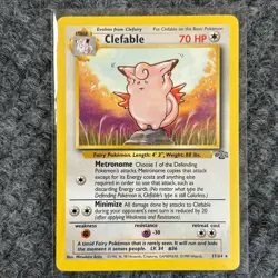 Vintage Pokemon Jungle Clefable 17/64 Rare Vintage NM Regular Non-holo - Image 1