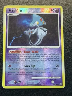 2008 Pokemon Legends Awakened Azelf Lv.55 19/146 Reverse Holo Rare - Image 1
