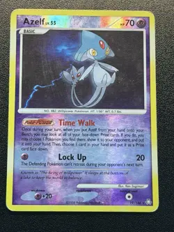 2008 Pokemon Legends Awakened Azelf Lv.55 19/146 Reverse Holo Rare - Image 2