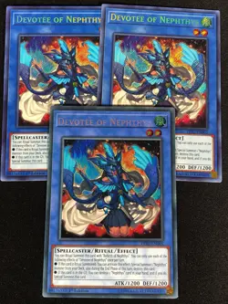 Yugioh Devotee of Nephthys HISU-EN005 1ST Secret x3 (NM) - Image 1
