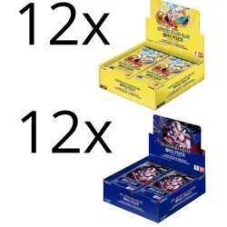 One Piece TCG Sealed Case 12x Box OP14 EB04 + Sealed Case 12x OP15 - ENG ENGLISH - Image 1