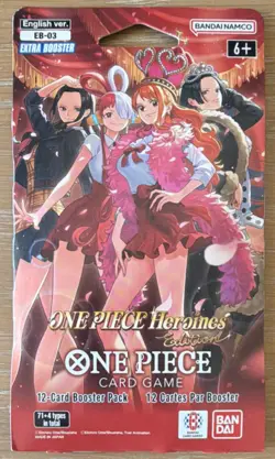 Bandai Namco ONE PIECE TCG Factorty Sealed Heroines Sleeved Booster Pack English - Image 2