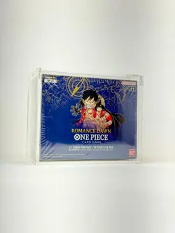 One Piece OP1 White Bottom Sealed Booster Box Acrylic Display Case - Image 3