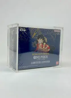One Piece OP1 White Bottom Sealed Booster Box Acrylic Display Case - Image 5