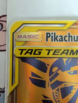 Pokemon Tag Team Pikachu & Zekrom GX SM248 Jumbo Gold Promo Card MP Condition - Image 2