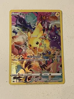 Pikachu (Secret) 160/159 Crown Zenith Full Art Holo Pokemon Trading Card - Image 1