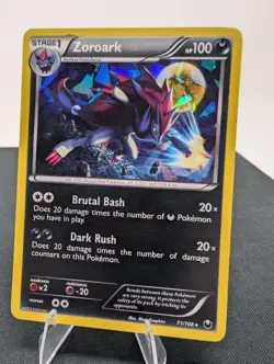 Zoroark (Cracked Ice Holo) Dark Explorers 71/108 Rare Pokemon Card NM - Image 1