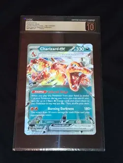 CGC Pristine 10 Charizard EX Jumbo Promo Card, 1 Out Of 6 Population - Image 1