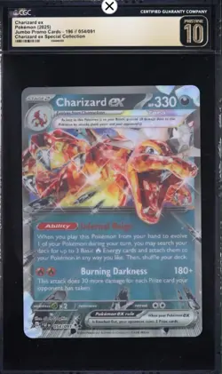 CGC Pristine 10 Charizard EX Jumbo Promo Card, 1 Out Of 6 Population - Image 3
