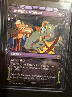 Magic: The Gathering Splinter's Technique Sorcery Black TMNT Card - Image 1