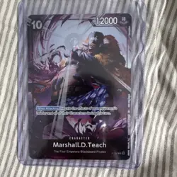 Bandai One Piece Promo Character Card Marshall.D.Teach P-100 12000 Power - Image 1
