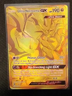 Pokemon TCG Ultra Necrozma GX Dragon Majesty Holo Card 78/70 Secret Rare - Image 1