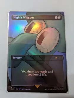 Night's Whisper (Rainbow Foil) Secret Lair Drop Magic The Gathering MTG - Image 1