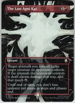 MTG The Last Agni Kai Borderless Foil NM Avatar: The Last Airbender Magic 314 - Image 1