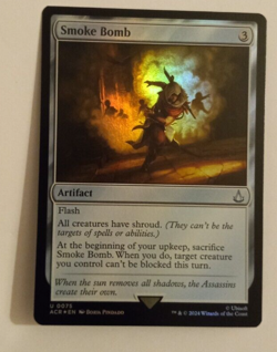 Smoke Bomb Foil NM/M Assassin's Creed MTG Magic the Gathering - Image 1