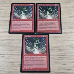 3x Fireblast- Visions-MTG Magic the Gathering MP - Image 1