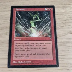 3x Fireblast- Visions-MTG Magic the Gathering MP - Image 3