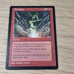 3x Fireblast- Visions-MTG Magic the Gathering MP - Image 4