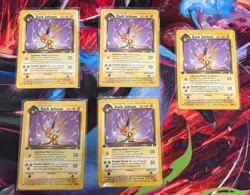 (5) 1st Edition Dark Jolteon Vintage Lot - Pokemon 1999-2000 - Team Rocket - Image 1