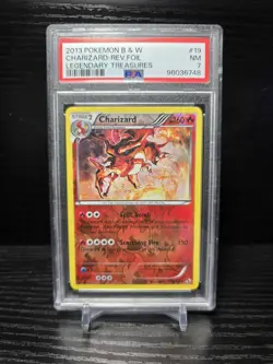 Pokemon Legendary Treasures Charizard 19/113 Reverse Holo Rare PSA 7 2013 - Image 1