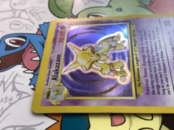 Pokemon Alakazam 1/102 Base Set Holo 1999 WOTC Unlimited MP/HP - Image 3