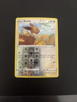 Eevee 125/203 Reverse Holo Evolving Skies NM Pokemon Card Swsh - Image 1