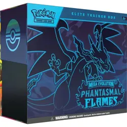 Pokemon TCG Mega Evolution Phantasmal Flames Elite Trainer Box ETB New - Image 1
