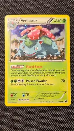 Pokemon TCG Venusaur 3/108 Dark Explorers Holo - moderately played - Image 2