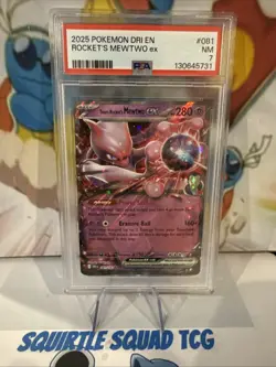 Team Rocket's Mewtwo Ex #81 Pokemon Destined Rivals PSA 7 - Image 1