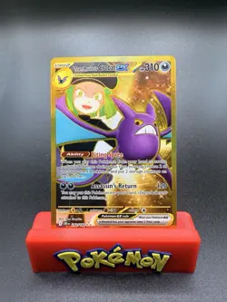 Team Rocket's Crobat ex 242/182 Gold Destined Rivals Hyper Rare Pokemon NM - Image 1