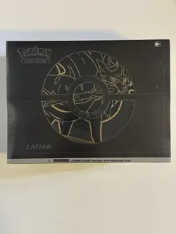 Pokemon TCG Sword & Shield Zacian ETB Elite Trainer Box Plus Factory Sealed!Gold 820650807435 - Image 1