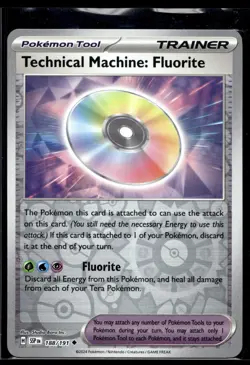Technical Machine: Fluorite 188/191 Pokemon SV08: Surging Sparks Reverse Holo - Image 1