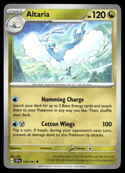 Altaria 134/191 Pokemon SV08: Surging Sparks Non Holo - Image 1