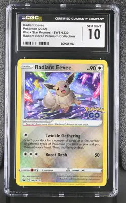 RADIANT EEVEE Sword & Shield Promo #SWSH230 CGC 10 Pokemon - Image 1