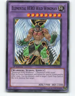Elemental HERO Wild Wingman #LCGX-EN055 1st Edition Yugioh Card - Image 1