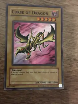 Yu-Gi-Oh! TCG Curse of Dragon Super Rare LOB-066 Unlimited 2000 ATK 1500 DEF - Image 1
