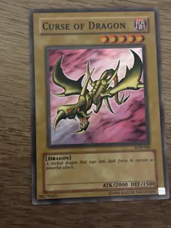 Yu-Gi-Oh! TCG Curse of Dragon Super Rare LOB-066 Unlimited 2000 ATK 1500 DEF - Image 3