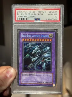 PSA 10 Blue-Eyes Ultimate Dragon JMP-EN005 Secret Rare Yu-Gi-Oh! *LOW POP* - Image 1
