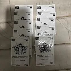 One Piece Carrying on His Will 3rd Anniversary Tournament Pack Sealed X 10 - Image 1