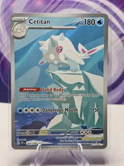 Pokemon Cetitan Holo TCG Card 201/191 Sv08: Surging Sparks Illustration Rare NM - Image 1