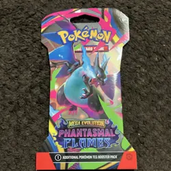 Pokemon Mega Evolution Phantasmal Flames Booster Pack Charizard 10 Cards 2025 - Image 1