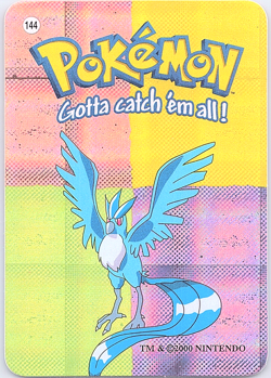 Articuno #144 - Vintage Vending Machine Prism Sticker 2000 - Pokemon Card - Image 1