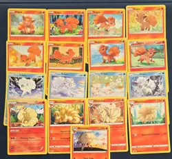 Pokemon TCG Card Lot Vulpix Alolan Vulpix Ninetales 17x Sun & Moon Sword Shield - Image 1