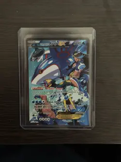Pokemon TCG Team Aqua's Kyogre EX Double Crisis Holo Full Art Card 6/34 - Image 1
