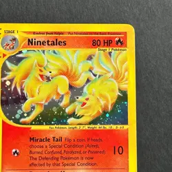 Ninetales H19/H32 Aquapolis Holo Rare Pokemon Card - Image 3