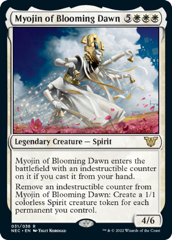 Myojin of Blooming Dawn - Commander: Kamigawa: Neon Dynasty #031/038 MTG Magic T - Image 1
